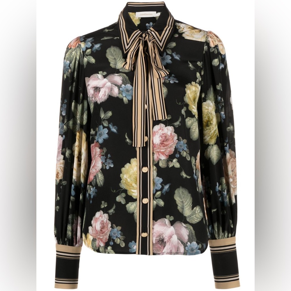 Zimmermann Luminosity Silk Shirt